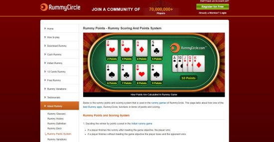 How Does Points Rummy Work in Rummy Circle?