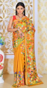 Kantha Stitch Saree