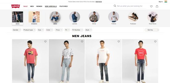 Levi’s - Best Jeans Brand in India