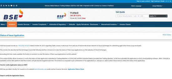 How to Check IPO Allotment Status Using a PAN Number on BSE?