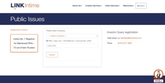 How to Use Link Intime to Check IPO Allotment Status?