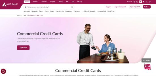 Axis Bank My Business Credit Card