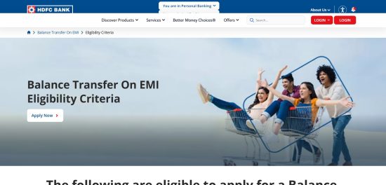 HDFC Bank – Business Loan Balance Transfer