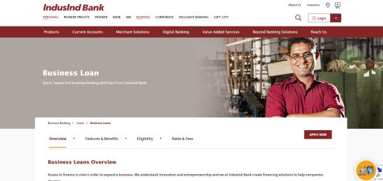 IndusInd Bank – Business Installment Loan