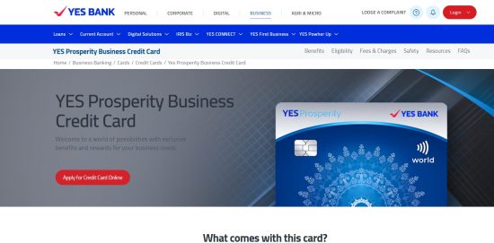 YES Prosperity Business Card