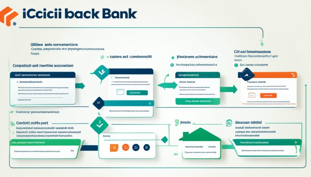 ICICI bank online account opening diagram ICICI bank online account opening diagram